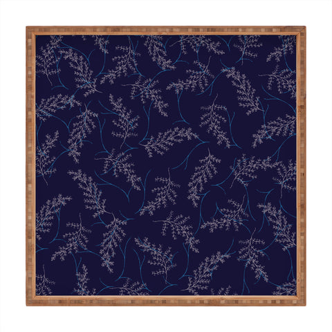 RosebudStudio Blue Beautiful Square Tray