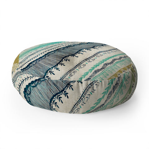 RosebudStudio Boho Fall Floor Pillow Round