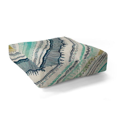 RosebudStudio Boho Fall Floor Pillow Square