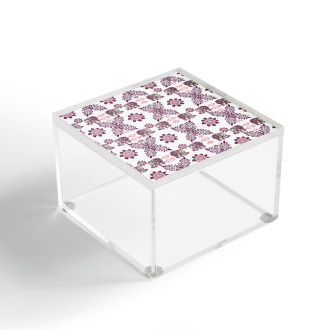 RosebudStudio Boho pink elephant Acrylic Box