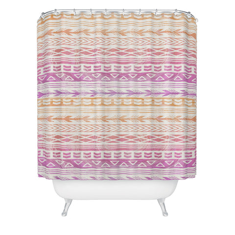 RosebudStudio Boho pink pattern Shower Curtain