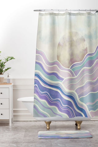 RosebudStudio Centered Shower Curtain And Mat