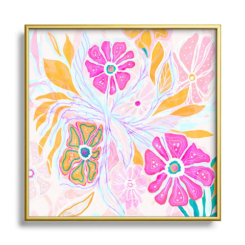 RosebudStudio Colorful Soul Metal Square Framed Art Print