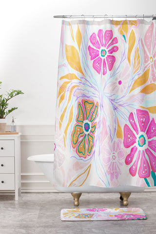 RosebudStudio Colorful Soul Shower Curtain And Mat