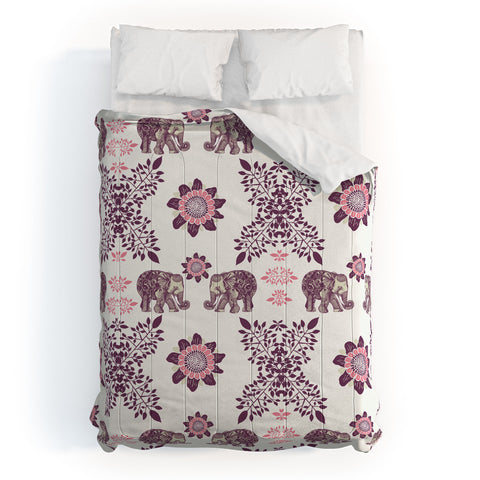 RosebudStudio Elephants Pattern Comforter