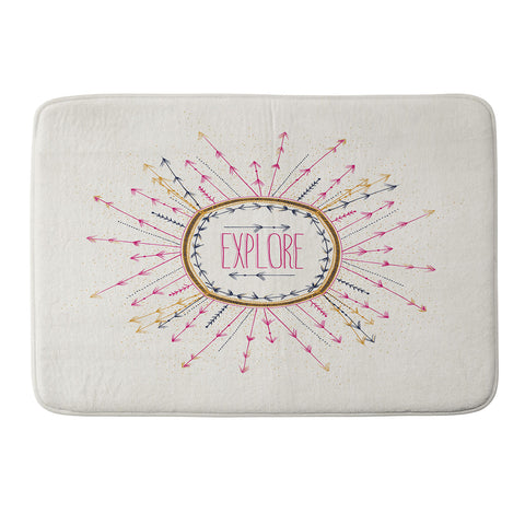 RosebudStudio Explore life Memory Foam Bath Mat
