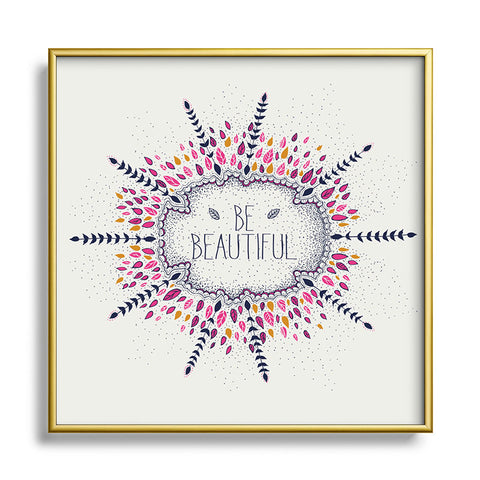 RosebudStudio Explore life Metal Square Framed Art Print