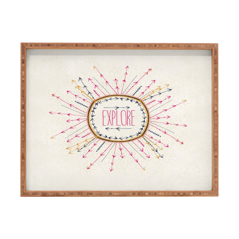 RosebudStudio Explore life Rectangular Tray