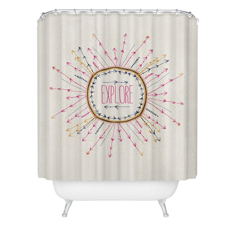 RosebudStudio Explore life Shower Curtain