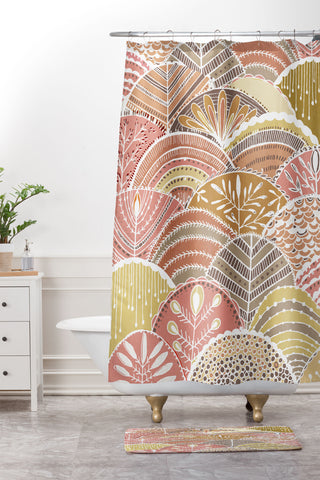 RosebudStudio Harvest Moon Shower Curtain And Mat