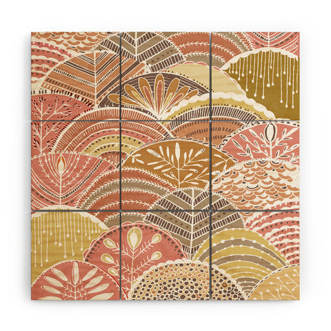 RosebudStudio Harvest Moon Wood Wall Mural