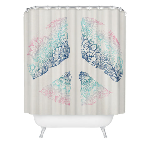 RosebudStudio Imagine Peace Together Shower Curtain