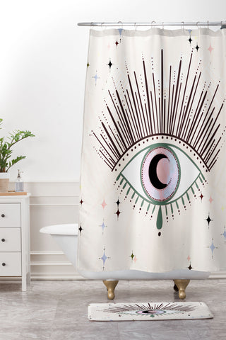 RosebudStudio Keep looking Shower Curtain And Mat