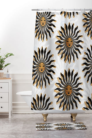RosebudStudio Let the sun shine Shower Curtain And Mat