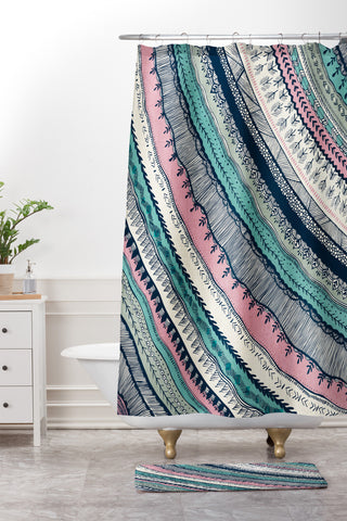 RosebudStudio Live Free Shower Curtain And Mat