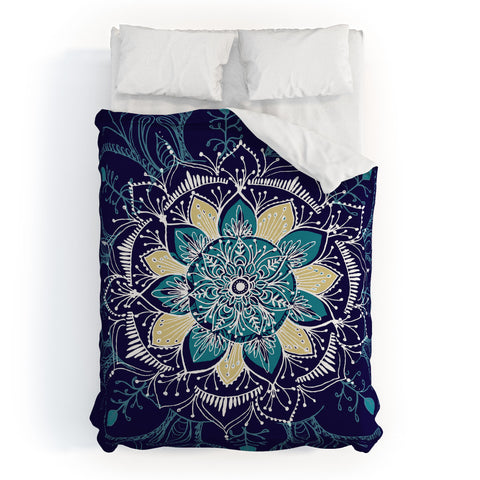 RosebudStudio Mandala Florals Duvet Cover