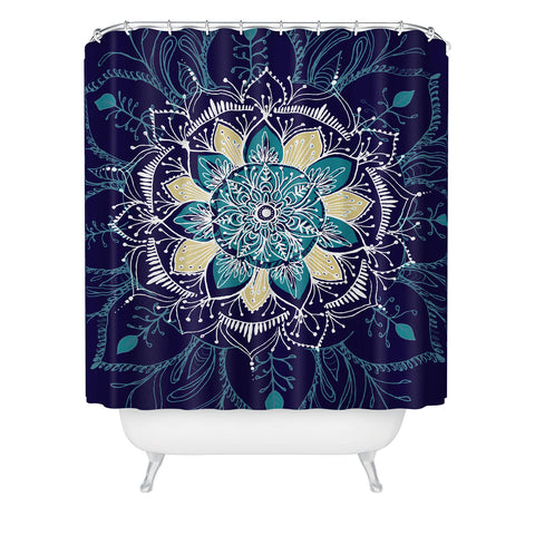 RosebudStudio Mandala Florals Shower Curtain