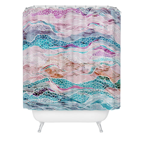RosebudStudio Move Waves Shower Curtain