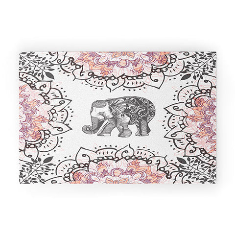 RosebudStudio Pretty Little Elephant Welcome Mat