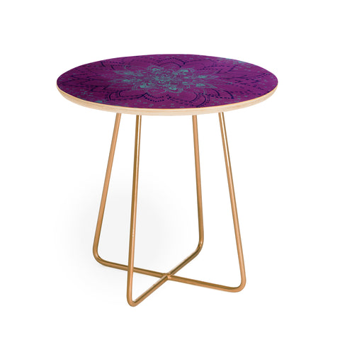 RosebudStudio Purple Dream Round Side Table