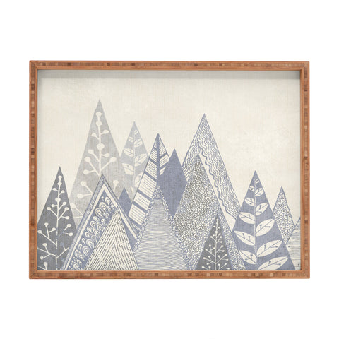 RosebudStudio Rustic Mountains Rectangular Tray