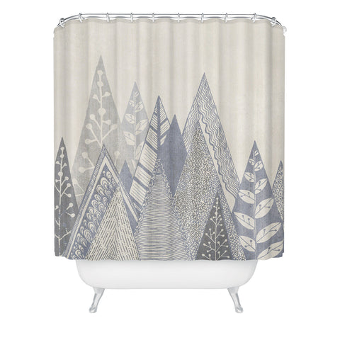 RosebudStudio Rustic Mountains Shower Curtain