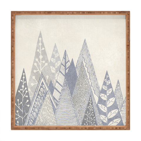 RosebudStudio Rustic Mountains Square Tray