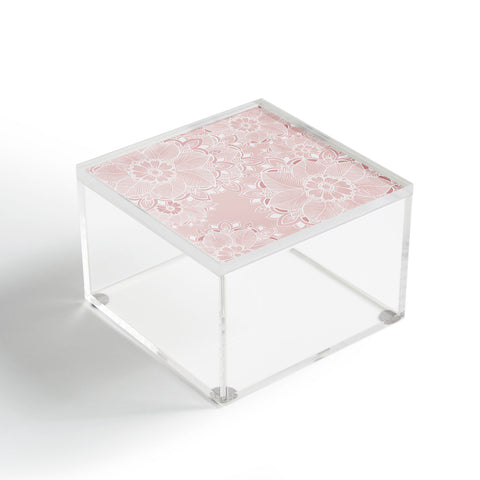 RosebudStudio Soft Floral Acrylic Box