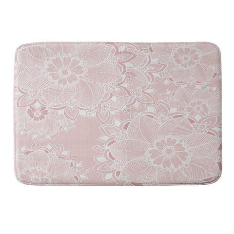 RosebudStudio Soft Floral Memory Foam Bath Mat