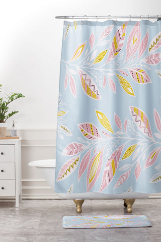 RosebudStudio Thinking about you Shower Curtain And Mat