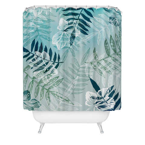 RosebudStudio Tropical Fade Shower Curtain