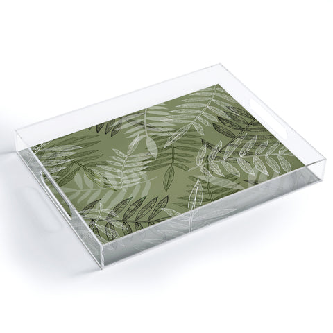 RosebudStudio Tropical Green Acrylic Tray