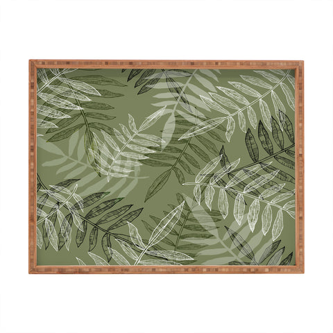RosebudStudio Tropical Green Rectangular Tray