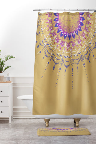 RosebudStudio Vibe With Me Shower Curtain And Mat