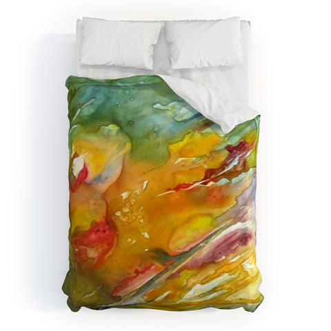 Rosie Brown Abstract 2 Duvet Cover