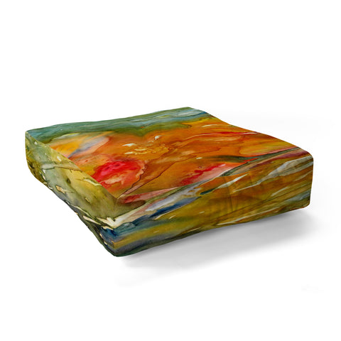 Rosie Brown Abstract 2 Floor Pillow Square