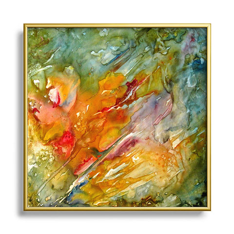 Rosie Brown Abstract 2 Metal Square Framed Art Print