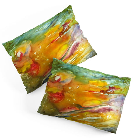 Rosie Brown Abstract 2 Pillow Shams