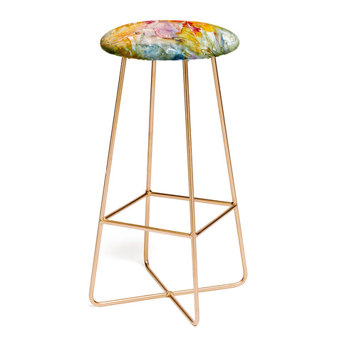 Rosie Brown Abstract 3 Bar Stool