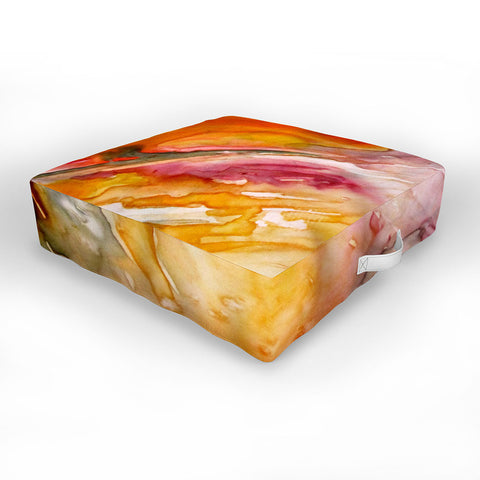 Rosie Brown Abstract 3 Outdoor Floor Cushion