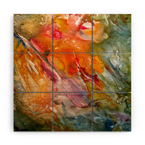 Rosie Brown Abstract 3 Wood Wall Mural