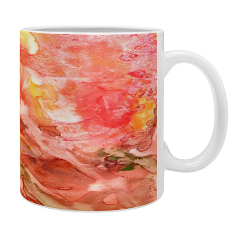 Rosie Brown Abstract Red Yupo Coffee Mug