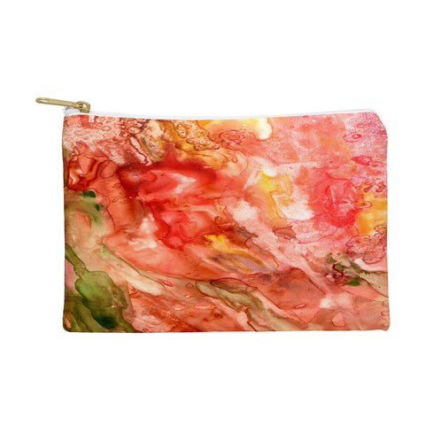 Rosie Brown Abstract Red Yupo Pouch