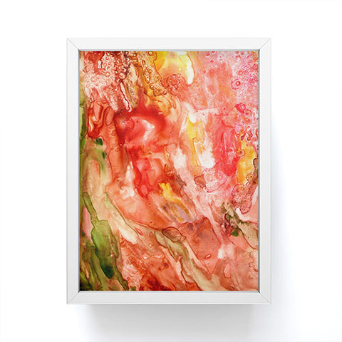 Rosie Brown Abstract Red Yupo Framed Mini Art Print