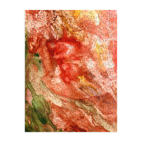 Rosie Brown Abstract Red Yupo Puzzle