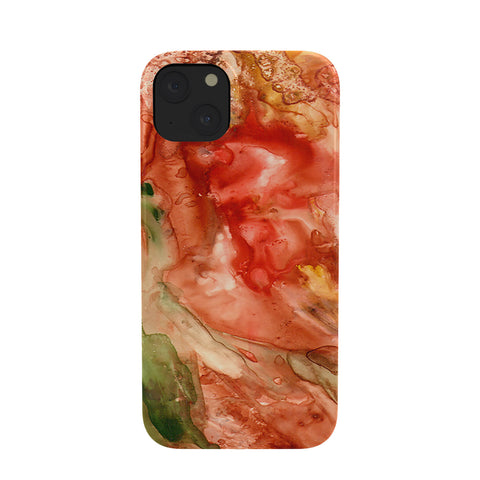 Rosie Brown Abstract Red Yupo Phone Case