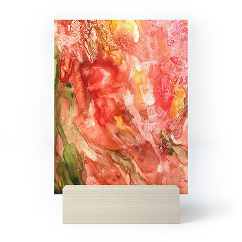 Rosie Brown Abstract Red Yupo Mini Art Print