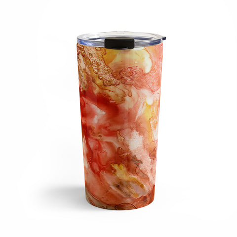 Rosie Brown Abstract Red Yupo Travel Mug