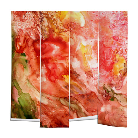 Rosie Brown Abstract Red Yupo Wall Mural