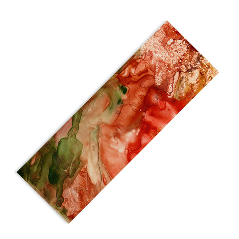 Rosie Brown Abstract Red Yupo Yoga Mat